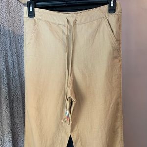 J. Crew womens khaki drawstring pants size Small